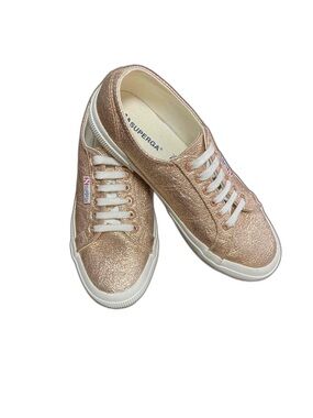 Superga 2750 Lamew Sneakers Rose Gold Size 8.5 EUC